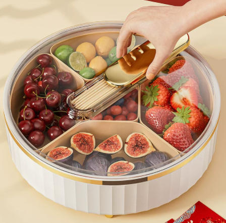 新中式密封带盖果盒