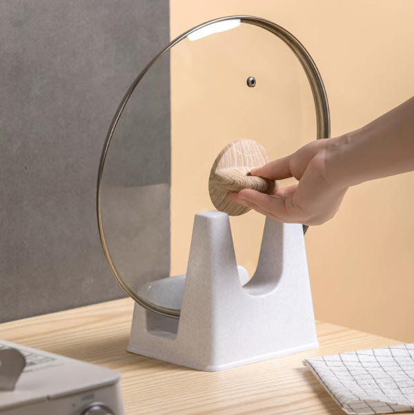 台面免打孔收纳架锅盖架